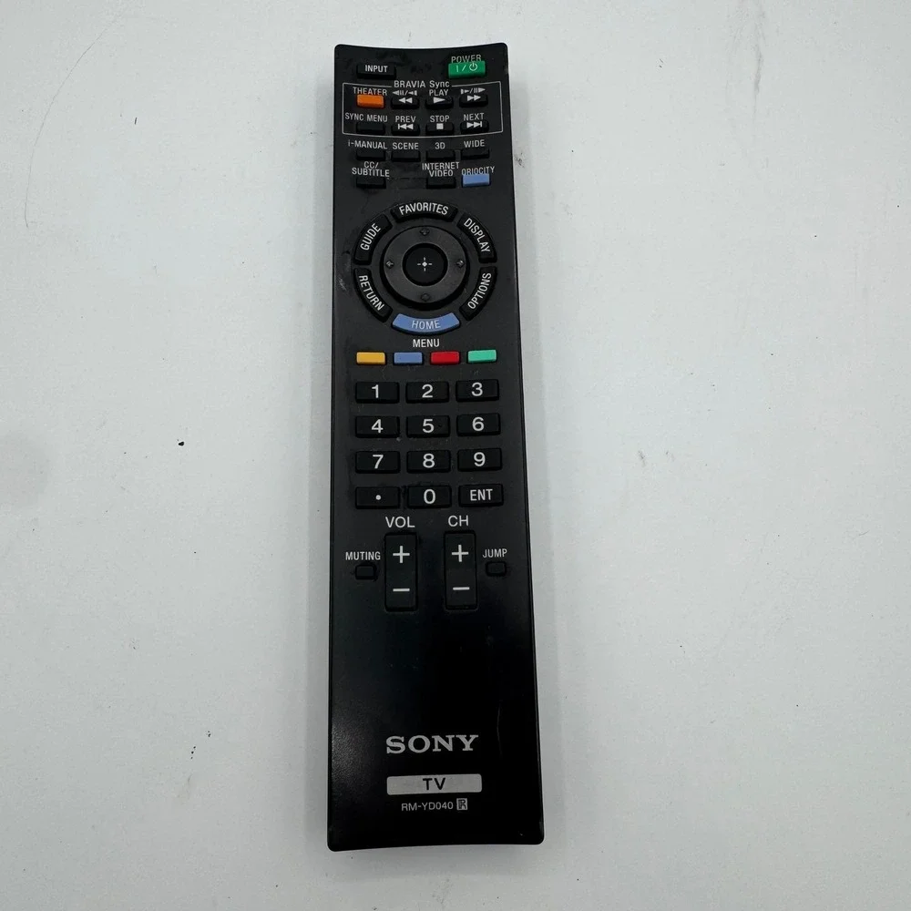 Sony RM-YD040 TV Remote Control Genuine OEM Bravia Sync Internet Video Black